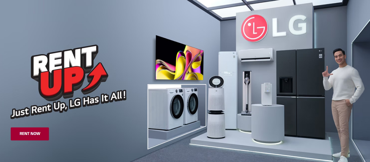 LG Rent-Up租赁计划，将最新、最好电器带回家！